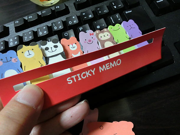 100円ショップのダイソーで買える動物フセンがかわいい